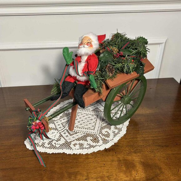 MCM Annalee Santa doll Holiday centerpiece - Picture 1 of 11